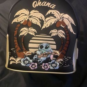Disney loungefly Ohana stitch embroidered mini bag